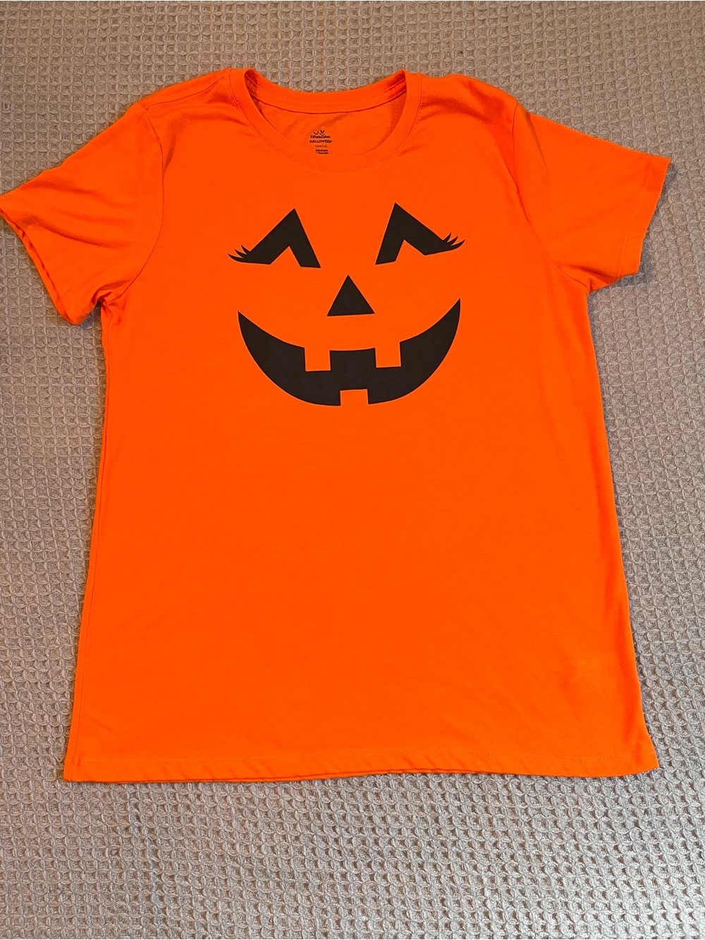 Girl Halloween Jack-o'-Lantern Tee 12/14)